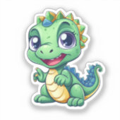 Sticker Dinosaure de dessin (Recto)