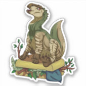 Sticker Dinosaure itinérant (Devant)
