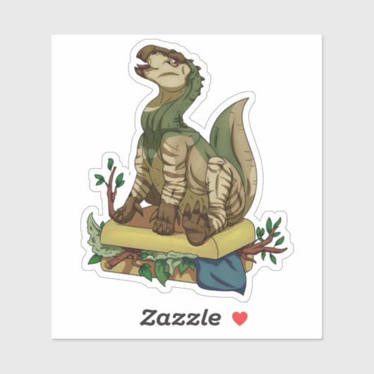 Sticker Dinosaure itinérant (Feuille)