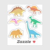 Sticker Dinosaure Joyeux (Feuille)