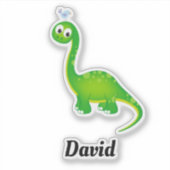 Sticker Dinosaure préhistorique avec nom (Devant)