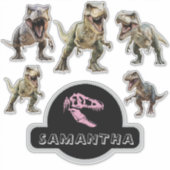 Sticker Dinosaure Roar avec excitation (Devant)