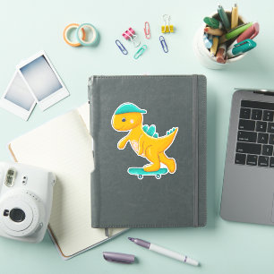 Sticker Dinosaure sur skate