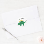 sticker dinosaure vert (Enveloppe)