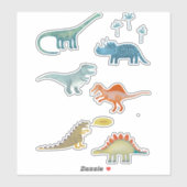 Sticker Dinosaures (Feuille)