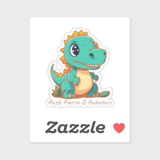 Sticker Dinosaures féroces (Feuille)
