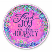 Sticker d'Inspiribilité Florale de Journey Rose Jo (Devant)