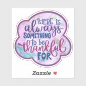 Sticker d'inspiribilité violet toujours plaisant (Feuille)