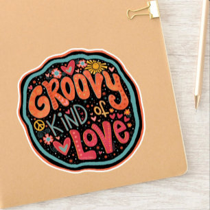 Sticker d'inspiritisme hippie super type d'amour