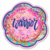 Sticker d'Inspirivity de guerrier rose (Devant)