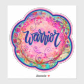 Sticker d'Inspirivity de guerrier rose (Feuille)
