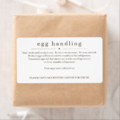 Sticker d'instruction de manipulation des oeufs Ét (En situation)