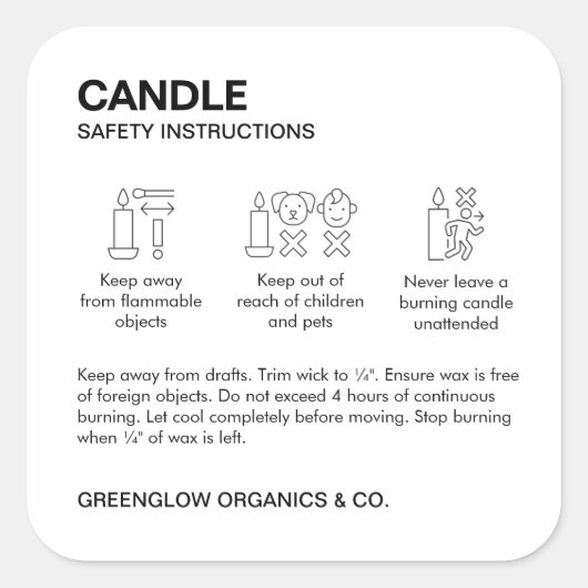 Sticker d'instructions de Étiquette et de soins de (Devant)