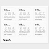 Sticker d'instructions de Étiquette et de soins de (Feuille)