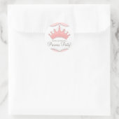 Sticker d'invitation de la princesse Anniversaire  (Sac)
