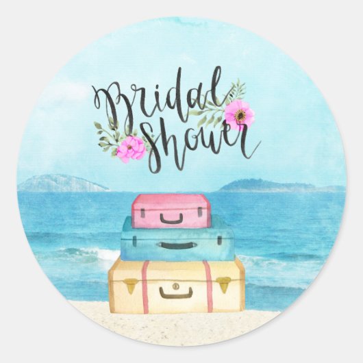 Sticker d'invitation pour une nuptiale en lune de (Devant)