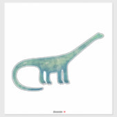 Sticker Diplodocus Dinosaur (Feuille)