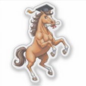 Sticker Diplômé Cheval (Devant)