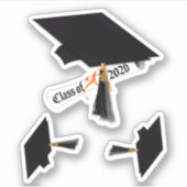 Sticker Diplôme de casquette de 2026 (Devant)