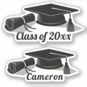 Sticker Diplôme de Casquette de deuxième année (Devant)