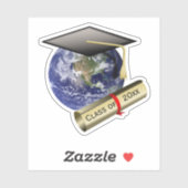 Sticker Diplôme de classe mondiale (Feuille)