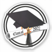 Sticker Diplôme de fin d'études Promotion 2027 Remise des (Recto)