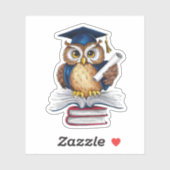 Sticker Diplôme de hibou (Feuille)