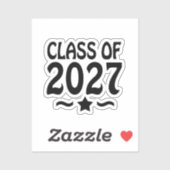 Sticker Diplômé de la promotion 2027 (Feuille)