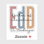 Sticker Diplôme D'Études De L'EdD Personnalisé (Feuille)