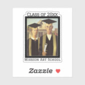 Sticker Diplôme gothique américain (Feuille)