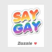 STICKER DIRE GAI (Feuille)