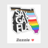 STICKER DIRE GAY FLA (Feuille)