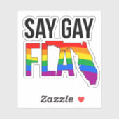 STICKER DIRE GAY FLA (Feuille)