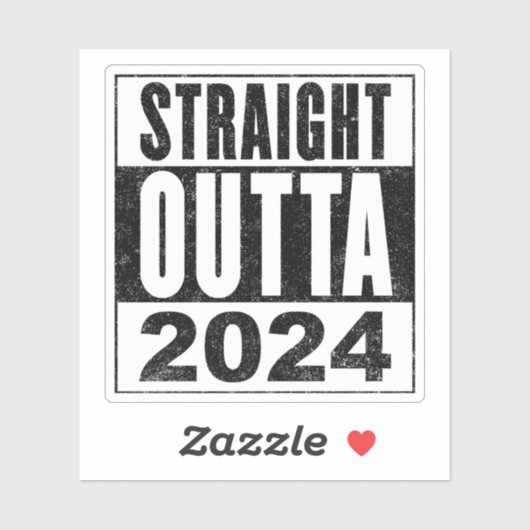 Sticker Direct Outta 2024 (Feuille)