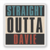 Sticker Direct Outta Davie Floride FL (Devant)