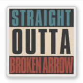 Sticker Directement de Broken Arrow Oklahoma OK (Devant)