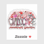 Sticker Directeur adjoint de la garde d'enfants (Feuille)