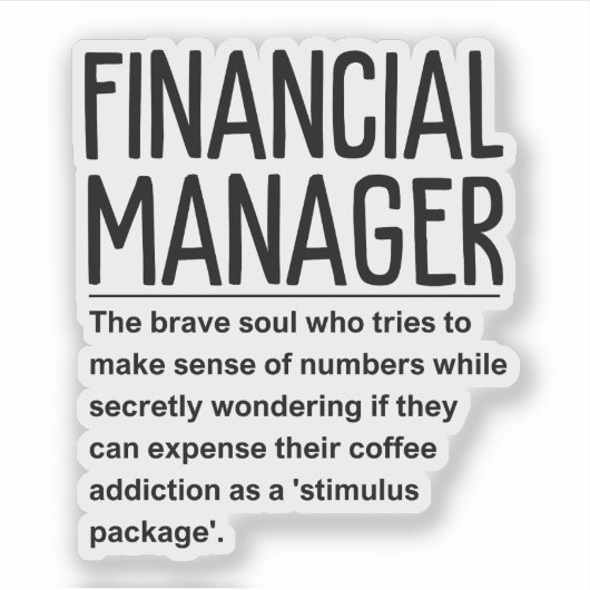 Sticker Directeur financier (Devant)