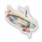 Sticker Dirigeable Steampunk (Devant)