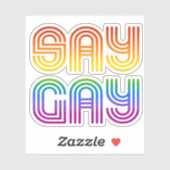 Sticker Dis Gay Rétro (Feuille)