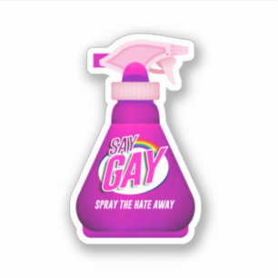 Sticker Dis Pulvérisation Gay