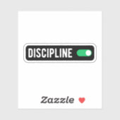 Sticker Discipline sur la motivation Fitness & Gym (Feuille)