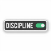 Sticker Discipline sur la motivation Fitness & Gym (Devant)