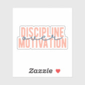 Sticker Discipline sur motivation | Positivité physique (Feuille)
