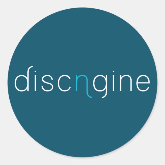 Sticker Discngine Blue (Voorkant)