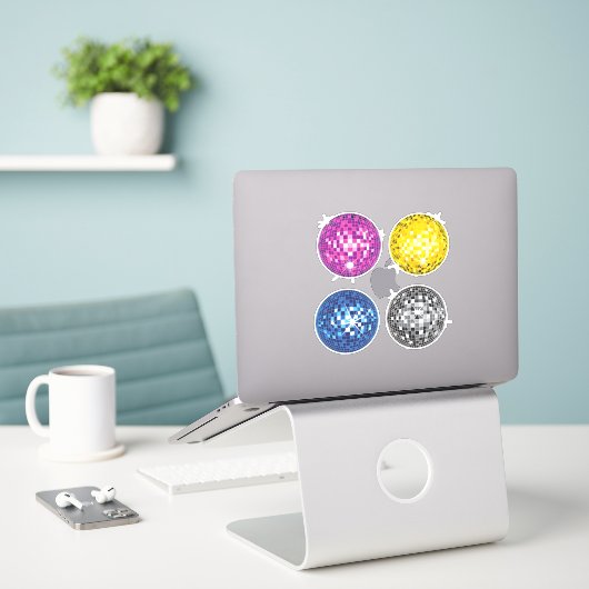 Sticker Disco Balls (Ordinateur portable sur le bureau)