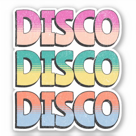 Sticker Disco Music (Devant)