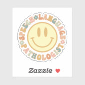 Sticker Discours Langue Pathologiste Cadeaux SLP (Feuille)