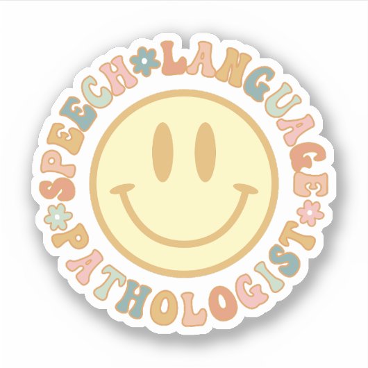 Sticker Discours Langue Pathologiste Cadeaux SLP (Devant)