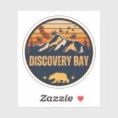 Sticker Discovery Bay, Californie (Feuille)